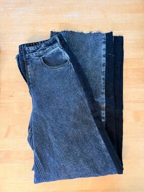 TT Studios Amelia Jeans - High-Waist Washed Black Denim Jeans